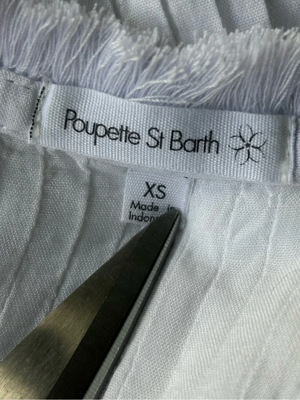 Poupette St Barth Sasha Mini Dress White $350. Excellent Resort Collection  XS